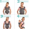 Infantino Flip Advanced 4-in-1 Carrier - Ergonomic, convertible, face-in and face-out front and back carry for newborns and older babies 8-32 lbs - Image 3
