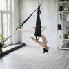 Anti-Gravity Aerial Yoga Hammock Swing – Six Handles Sling Pilates Set Kit Include Steel Carabiners Extension Straps No Ceiling Hanging Mount for Home & Gym Fitness - Image 3