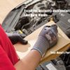 Safety Work Gloves MicroFoam Nitrile Coated-3 Pairs,KAYGO KG18NB,Seamless Knit Nylon Glove with Black Micro-Foam Nitrile Grip,Ideal for General Purpose,Automotive,Home Improvement - Image 5