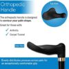 RMS Right Hand Walking Cane with Palm Grip Orthopedic Handle - Adjustable Offset Cane to Fit Individual's Palm Naturally - Ideal for Anyone with Arthritis or Carpal Tunnel Syndrome (Right Hand) - Image 2
