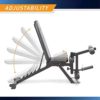 Marcy Adjustable 6 Position Utility Bench with Leg Developer and High Density Foam Padding SB-350,dark gray - Image 3