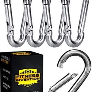 Carabiner Clip Set of 5 - Multi-Purpose Heavy Duty Carabiner Clips - Snap Hook Clips 3.2 Inch - Carabiner Heavy Duty - Snap Hooks Heavy Duty - Carabiner Clip - Snap Hooks