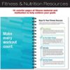 Global Printed Products Workout Fitness Journal Nutrition Planners: Clip-in Bookmark, Sturdy Binding, Thick Pages & Laminated Protective Cover (Black & Gold) - Image 4