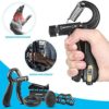 NIYIKOW Grip Strength Trainer Kit with Counter (5 Pack), Counting Grip Strength, Adjustable Hand Grip Strengthener, Finger Trainer, Finger Stretcher, Grip Ring & Stress Relief Grip Ball with Carry Bag - Image 2