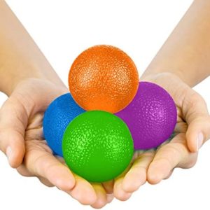 Vive Squeeze Balls for Hand Therapy, Exercise, Arthritis - Grip Strengthener Occupational Equipment for Finger, Wrist, Carpal Tunnel, Pain Relief, Stress - Resistance Strength Squeezing Egg Trainer