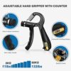 GRM Hand Grip Strengthener with Counter, Forearm Trainer Workout Kit (5Pack), Adjustable Resistance Grip Strength Trainer, Finger Exerciser/Stretcher, Grip Ring, Grip Ball for Recovery and Athletes - Image 2