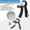Grip Strength Trainer with Counter 2 Pack, Hand Grip Strengthener with Adjustable Resistance 11-132Lbs, Hand Grip Exerciser Strengthener, Non-Slip Hand Gripper, Forearm Workout Equipment, Perfect for Muscle Building and Injury Recovery for Athletes - Image 3
