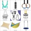 GEHARTY Swing Hangers, Innovative 1100 LB Capacity Stainless Steel 304S Swivel Hooks 360° Rotate for Concrete and Wooden, Hammock Hooks for Playground Porch Trapeze Yoga Swing Punching Bag(2 Pack) - Image 7