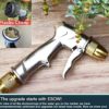 ESOW Garden Hose Nozzle, 100% Heavy Duty Metal Spray Gun with Full Brass Nozzle, 4 Watering Patterns Watering Nozzle- High Pressure Pistol Grip Sprayer for Watering Plants, Car Wash and Showering Dog - Image 6