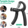 NIYIKOW 2 Pack Grip Strength Trainer, Hand Grip Strengthener, Adjustable Resistance 22-132Lbs (10-60kg), Non-Slip Gripper, Perfect for Musicians Athletes and Hand Rehabilitation Exercising - Image 6