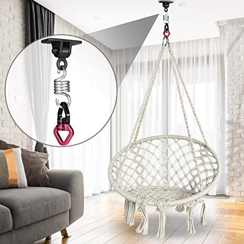MDAIRC Safety Rotational Device, Aluminum Alloy Double-Ball Bearing Swivel, Holds Up 8500+ Lbs, Minimum Breaking Strength 40 kN, Spins & Rotates 360° for Smooth Rope Climbing, Hiking & Exercise - Image 7