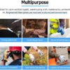CUSTOMGRIPS BY SISO SAFETY Impact Resistant Work Gloves, Black Nylon Liner, Ultra-Thin Breathable Polyurethane (PU) Palm Coated Gloves, Superior Grip for Wet and Dry Environments [U10, Medium, 12 Pairs] - Image 6