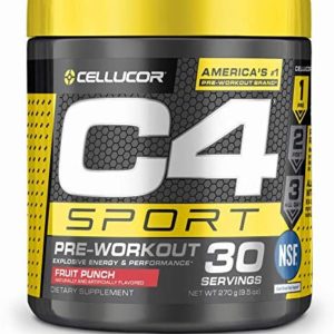 Cellucor C4 Sport Pre Workout Powder Fruit Punch - NSF Certified for Sport | 30 Servings