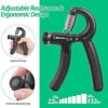 NIYIKOW 2 Pack Grip Strength Trainer, Hand Grip Strengthener, Adjustable Resistance 22-132Lbs (10-60kg), Non-Slip Gripper, Perfect for Musicians Athletes and Hand Rehabilitation Exercising - Image 4