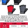 4 Pairs Kids Half Finger Cycling Gloves Non-Slip and Breathable Fingerless Sport Gloves Reduce Vibration Gloves for Outdoor Sports Riding Biking - Image 3