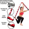 Stretching Strap with Loops - Non Elastic Stretch Band for Physical Therapy, Yoga Strap for Stretching Equipment, Stretch Bands for Exercise and Flexibility - Fascia, Hamstring & Leg Stretcher Belt - Image 3
