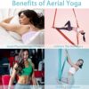 Aerial Yoga Hammock Kit -5.5 Yards Premium Aerial Silks Fabric with Hardware, Straps, Guide, Antigravity Yoga Inversion Exercises Flying Swing, Aerial Silk at Home for All Levels Starter - Image 6