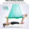 Aerial yoga hammock set 5.5Yards with carabiners and daisy chain for home, yoga kit - Image 4