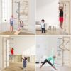 Swedish Wall Ladder Stall Bars Set, Wooden Kids Gymnastic Wall Gym, Climbing Play Structure Set for Kids, Kids Stall Bars for Exercise for All Family All Ages Training Stretching - Image 6