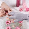 MIG4U Fingerless Moisturizing Beauty Gloves Half Finger Touchscreen Glove for SPA, Eczema, Dry Hands, Cosmetic Treatment, Summer Sun UV Protection Pale Purple，1 Pairs S/M - Image 5