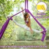 Aerial Silks Yoga Hammock Kit (11 Yards) Durable Silk Aerial Dance Flying Swing, Yoga Starter Kit for Home, Antigravity Inversion with Certified Hardware & Guide, for Adults/Kids All Levels - Image 6