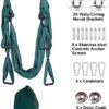 Aerial Yoga Swing Set Trapeze Yoga Hammock Kit Ultra Strong Antigravity Yoga Flying Sling Inversion Swing Tools with Extension Straps and Elastic Band for Air Yoga Inversion Fitness - Image 3