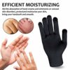 MIG4U Moisturizing Beauty Gloves Touch Screen Overnight Sleeping Glove Large for Men SPA, Dry Hands, Nighttime Lotion, UV Protection, Cosmetic Treatment, XL Black 1 Pairs - Image 3