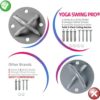 YOGA SWING PRO Pack of 2 Ceiling Hooks Heavy Duty - Strong & Durable Heavy Duty Ceiling Hooks Hanger Hook and Anchor Set for Indoor Swing Ceiling - Image 2