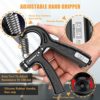 5BILLION FITNESS Grip Strength Trainer 5Pack, Hand Grip Strengthener with Counter,Adjustable Resistance Forearm Grip Strengthener for Physical Therapy Climbing,11 lbs -132lbs - Image 2