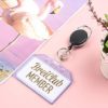 Teskyer 2 Pack Heavy Duty Retractable Badge Holders with Carabiner Reel Clip and Extra Thick Clear Name Tag ID Card Holders, Horizontal - Image 7