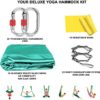 Aerial Yoga Hammock Kit -5.5 Yards Premium Aerial Silks Fabric with Hardware, Straps, Guide, Antigravity Yoga Inversion Exercises Flying Swing, Aerial Silk at Home for All Levels Starter (16.5 * 9ft) - Image 3