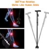 BigAlex Folding Walking Cane with LED Light,Pivoting Quad Base,Adjustable Walking Stick with Carrying Bag for Man/Woman - Image 3