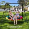 IKARE Heavy Duty Metal Swing Frame, Extra Large Swing Stand for Kids and Adults, Supports up to 440 LBS, Fits for Most Swings, Great for Indoor and Outdoor Activities, Garden, Backyard, Playground - Image 2