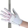 Fashion Golf Gloves, Women's Ladies Girls All Weather Leather Golf Gloves with Non-Slip Grip, Soft, Breathable, Wear-Resistant, A Pair/2 Pack for Left & Right Hand Golf Rain Gloves - Image 3