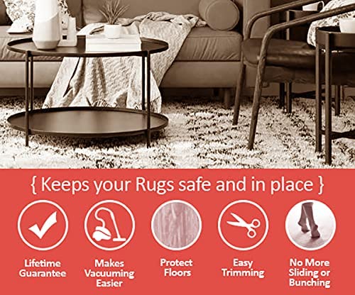 Home Must Haves Anti-Slip Strong Hold Firm Grip Non-Slip Rug Pad (0.125"), Beige, 4x6 Feet, RP2-4x6 - Image 5