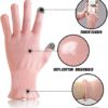 Cotton Moisturizing Gloves Overnight 2 Pairs Touchscreen Fingers for SPA Dry Hands Hand Care Day and Night Moisturizing (Medium-Pink) - Image 2