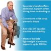 Carex Stand Assist Walking Cane - Includes Secondary Flip Down Handle for Added Support - Uplift Cane and Walking Stick for Seniors, Elderly, Disabled - Image 4