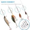 MOBOREST 200PCS Barrel Snap Swivel Fishing Accessories, Premium Fishing Gear Equipment with Ball Bearing Swivels Snaps Connector for Quick Connect Fishing Lures - Image 7