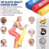 Resistance Bands Set, Exercise Bands for Physical Therapy, Yoga, Pilates, Rehab and Home Workout, Non-Latex Elastic Bands Set of 3… - Image 4