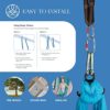aum active Aerial Silks Starter Kit - Durable 9 Yards of Aerial Yoga Hammock with Hardware & Guide - Aerial Swing for Acrobatic Flying Yoga & All Levels (Aerial Rigging Point Up to 13ft) - Image 4