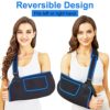 KKOOMI Arm Sling for Shoulder Injury Rotator Cuff Torn Wrist and Elbow Surgery Adjustable Padded Elbow Dislocation and Sprain Brace Shoulder Immobilizer for men&women Arm Support Straps for Left&Right (L/XL) - Image 2
