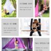 Aerial Yoga Swing Set,L:5M W:2.8M Anti Gravity Hammock Lnversion Exercises Lnclude 2 Carabiner,2 Daisy Chain, 1 Hanging Instructions.… - Image 4