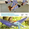 Gonex Aerial Yoga Swing Set, Yoga Hammock Sling Kit Fitness Inversion Swing Ceiling Hanging with Extension Straps and Instruction for Beginners Adults and Kids - Image 5