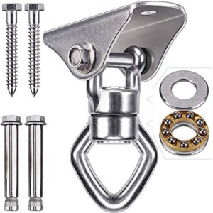 BeneLabel Heavy Duty Swing Hanger with 2 Bearing, Safest Rotational Device Hanging Accessory for Aerial Silks Dance, Web Tree Swing, Children's Swing, Yoga Swing Sets, 800LB Capacity,