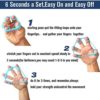 Hand Grip Strengthener, Finger Exerciser, Grip Strength Trainer (6 PCS),New Material,Forearm Grip Workout, Finger Stretcher, Relieve Wrist Pain, Carpal Tunnel (Large) - Image 8