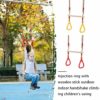 AIIAJJE Trapeze bar for Kids Trapeze Swing bar with Rings& Locking Carabiners for Indoor Jungle Gym Play Set and Outdoor Playground for Swingset ,Ninja line Backyard (Red) - Image 6