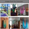 Aerial Yoga Swing Set Yoga Hammock Trapeze Sling Inversion Tool with Ceiling Anchors Adult Kids Door Swing Extension Straps - Image 2