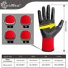 Evridwear Work Gloves with Grip Rubber Coated for Men Women Warehouse Mechanic,12 Pairs Bulk - Image 6