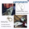 AMYSPORTS High Strength Fishing Snap Swivels Ball Bearing Swivels Stainless Fishing Swivels Saltwater Corrosion Resistance Barrel Swivel for Freshwater Fishing - Image 4