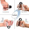 Logest Metal Hand Grip Set, 100LB-350LB 6 Pack No Slip Heavy-Duty Grip Strengthener with Gift Box, Great Wrist & Forearm Hand Exerciser, Home Gym, Hand Gripper Grip Strength Trainer - Image 3